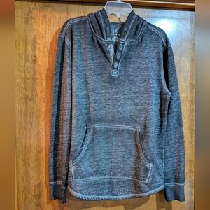 NWOT George Charcoal Button-Up Hoodie M